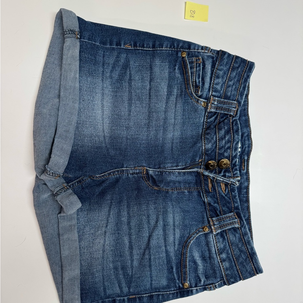 Blue Spice Dark Wash Jean Shorts